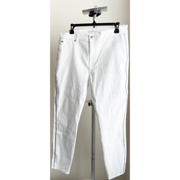 7 for All Mankind High Waist Ankle Skinny Jeans 34 - Picture 5 of 16